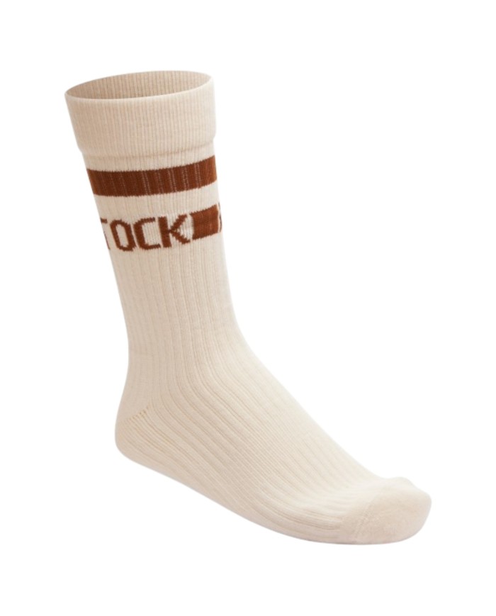 Calzini Birkenstock Unisex Uomo Donna Calzettoni Logati Eggshell Cream