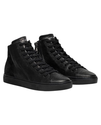Stivaletto Uomo Crime London High Top Minimal Leather Black