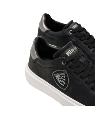 Sneakers Donna Blauer Venus 01 Nub Leather Black