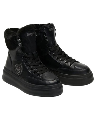 Stivaletto Donna Blauer Emery 01 Lea Leather Black