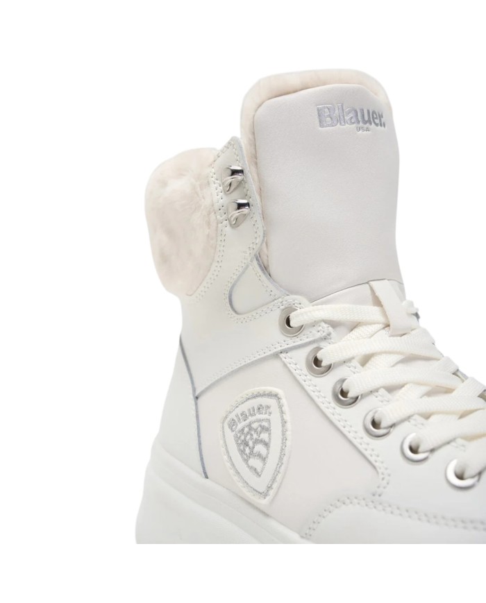 Stivaletto Donna Blauer Emery 01 Lea Leather White