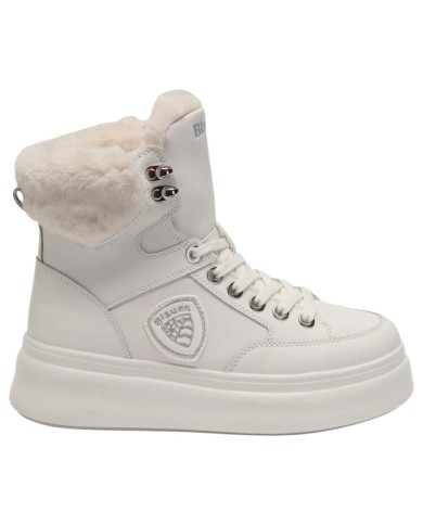 Stivaletto Donna Blauer Emery 01 Lea Leather White