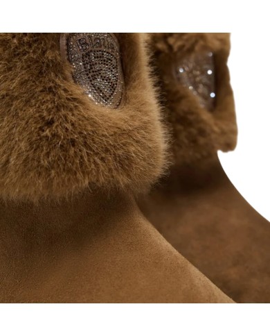 Stivaletto Donna Blauer Kimmel 10 Sue Suede Cognac