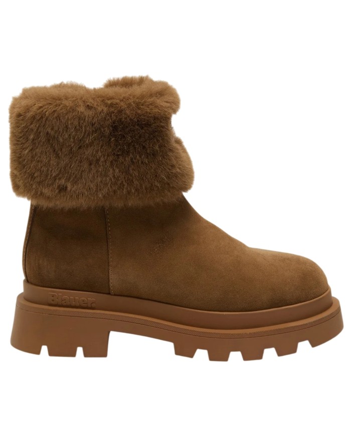 Stivaletto Donna Blauer Kimmel 10 Sue Suede Cognac