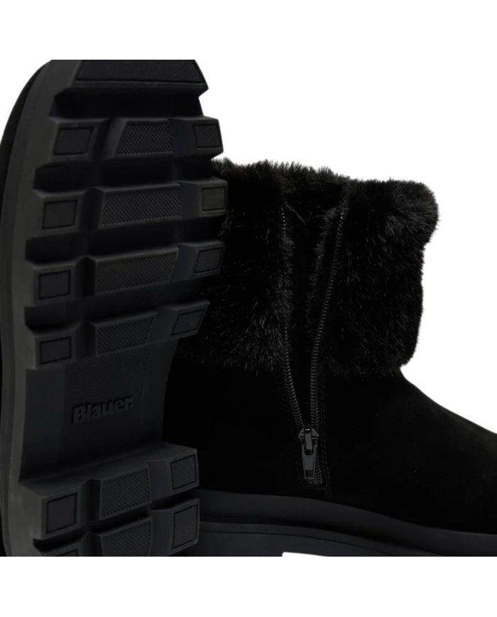 Stivaletto Donna Blauer Kimmel 10 Sue Suede Black