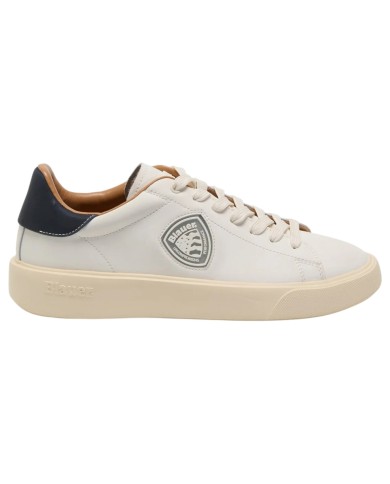 Sneakers Uomo Blauer Buck 07 Lea Leather Cream Navy