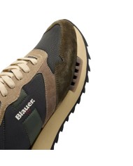 Sneakers Uomo Blauer Ryder 01 Nyn Mesh Suede Military Navy