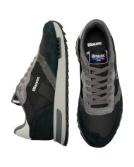 Sneakers Uomo Blauer Ryder 01 Nyn Mesh Suede Black Grey