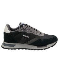 Sneakers Uomo Blauer Ryder 01 Nyn Mesh Suede Black Grey