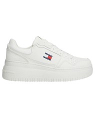 Sneaker Donna Tommy Hilfiger Tjw Retro Basket Flatform Leather White