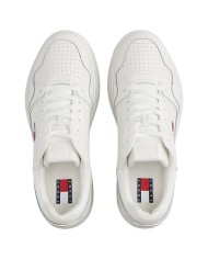 Sneaker Donna Tommy Hilfiger Tjw Retro Basket Flatform Leather White