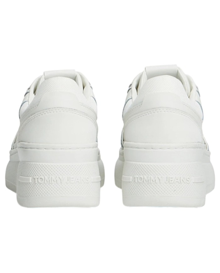 Sneaker Donna Tommy Hilfiger Tjw Retro Basket Flatform Leather White
