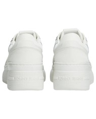 Sneaker Donna Tommy Hilfiger Tjw Retro Basket Flatform Leather White