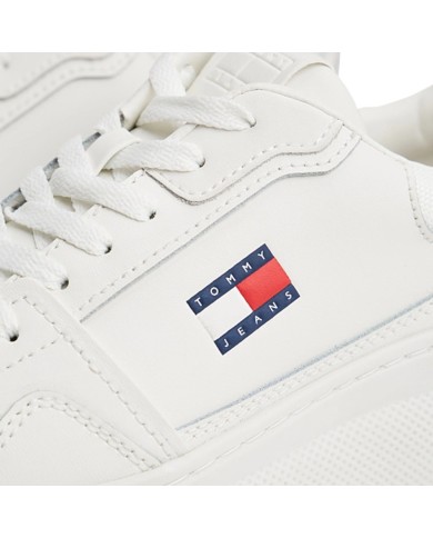Sneaker Donna Tommy Hilfiger Tjw Retro Basket Flatform Leather White