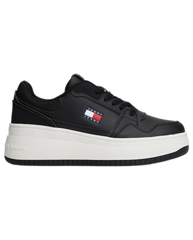 Sneaker Donna Tommy Hilfiger Tjw Retro Basket Flatform Leather Black