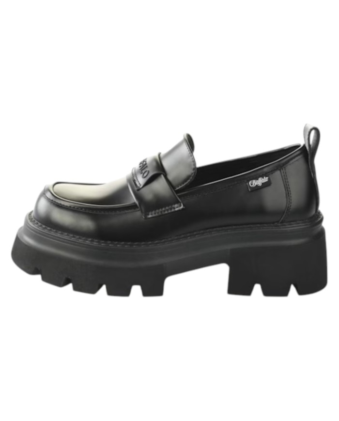 Mocassino Buffalo Donna Mave Loafer Vegan Black