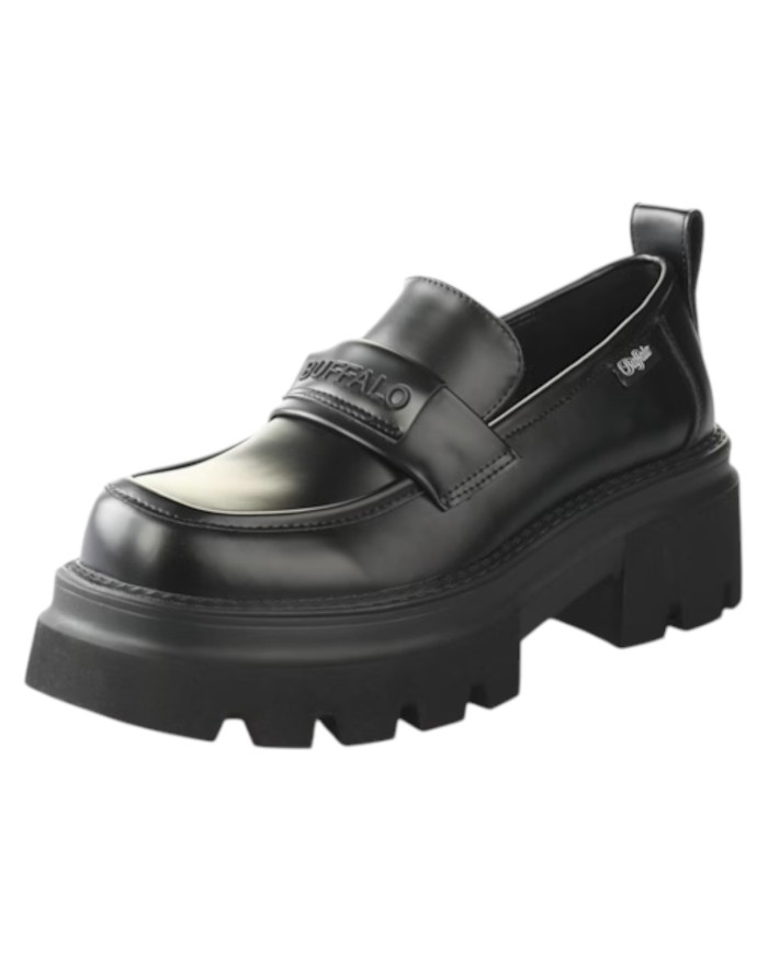 Mocassino Buffalo Donna Mave Loafer Vegan Black