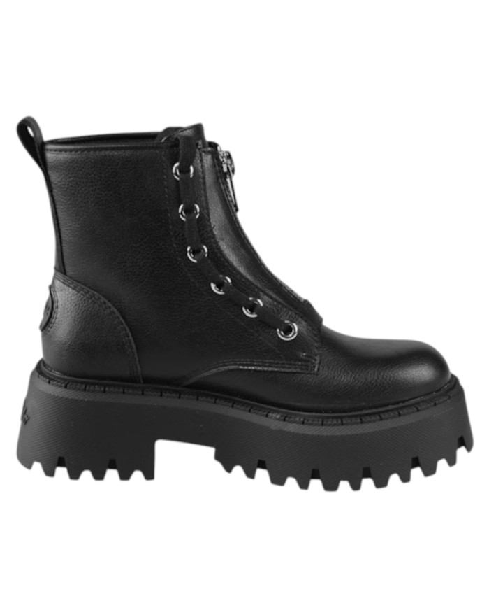 Stivaletto Donna Buffalo Aspen Front Zip Ve Vegan Black