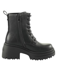 Stivaletto Donna Buffalo Bravr Lace Up Vegan Zip Black