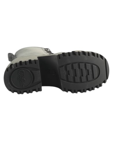 Stivaletto Donna Buffalo Bravr Lace Up Vegan Zip Black