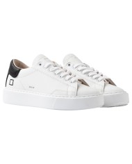 Sneaker Donna Date Sfera Calf Leather White Black