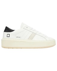 Sneaker Donna Date Hill Low Platform Leather Calf White Black