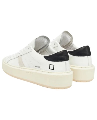 Sneaker Donna Date Hill Low Platform Leather Calf White Black