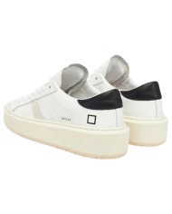 Sneaker Donna Date Hill Low Platform Leather Calf White Black