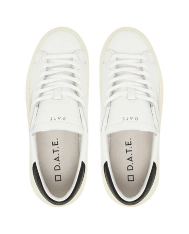 Sneaker Donna Date Hill Low Platform Leather Calf White Black
