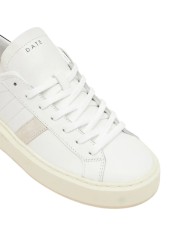 Sneaker Donna Date Hill Low Platform Leather Calf White Black