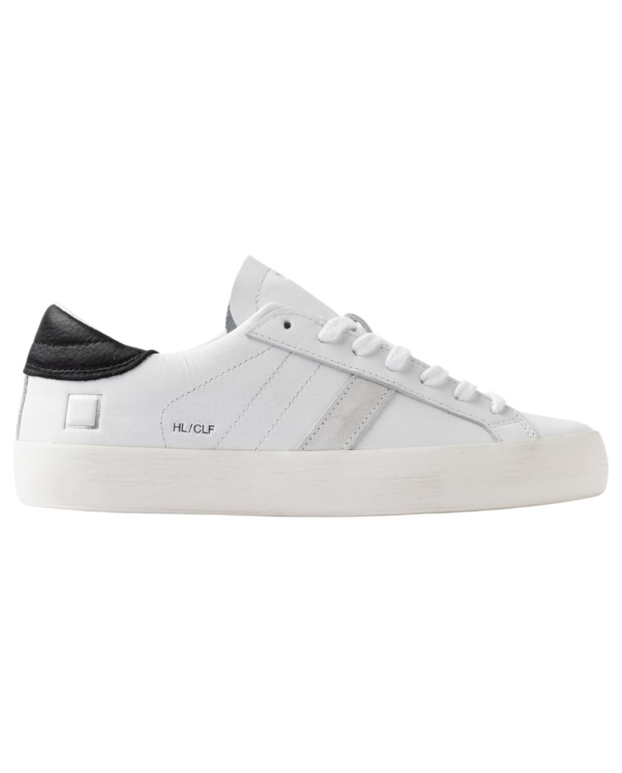 Sneaker Donna Date Hill Low Calf Leather White Black