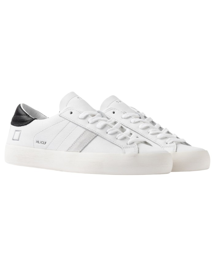 Sneaker Donna Date Hill Low Calf Leather White Black