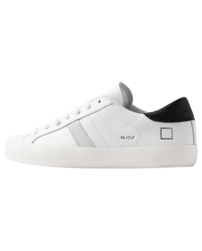 Sneaker Donna Date Hill Low Calf Leather White Black