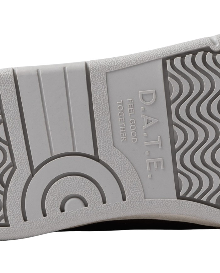 Sneaker Donna Date Court 2.0 Vintage Calf Leather White Leopard