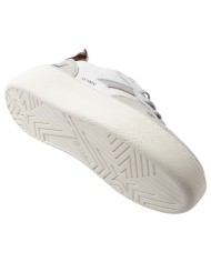 Sneaker Donna Date Court Platform Vintage Calf Leather White Leopard