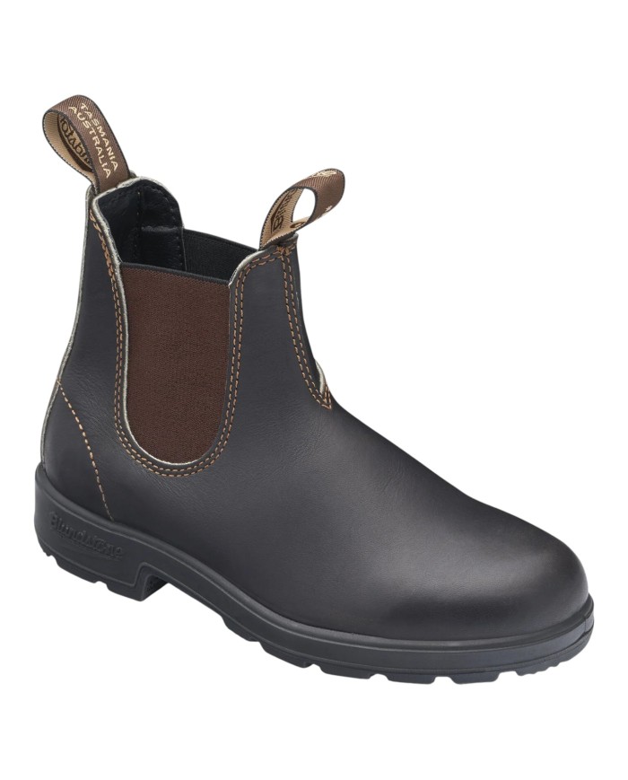 Stivaletto Uomo BlundStone 500 Originals Chelsea Elastic Sided Boots Brown