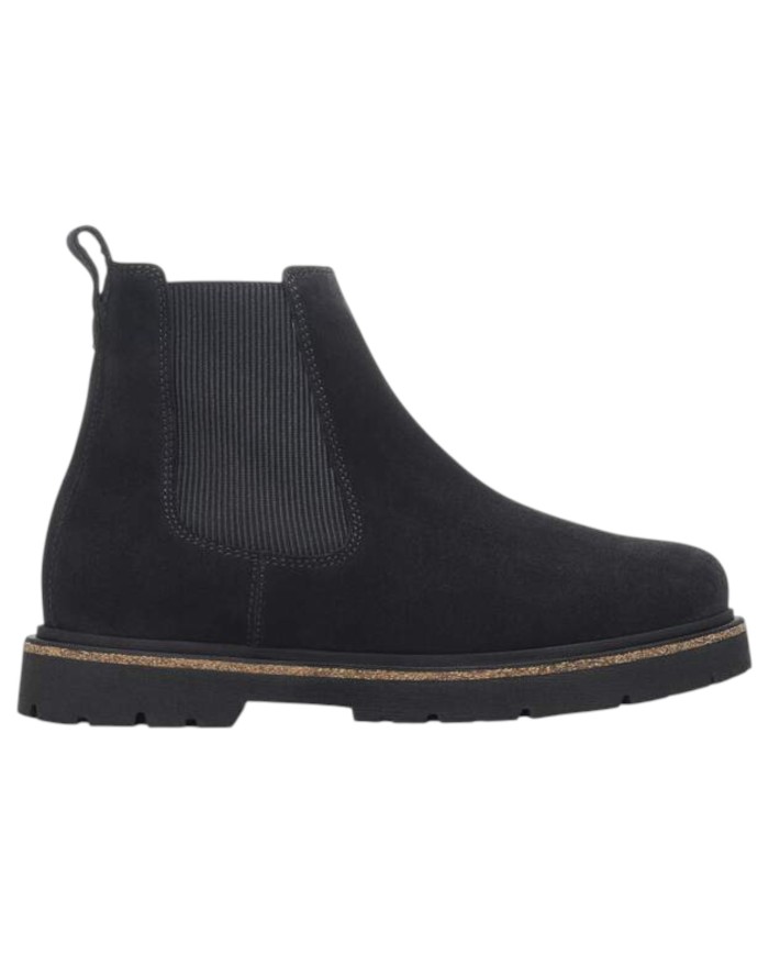 Stivaletto Uomo Birkenstock Highwood Beatles Slip On On Mid Camoscio Naturale Black