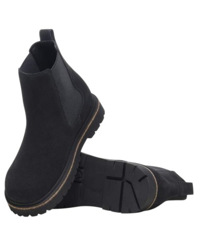 Stivaletto Uomo Birkenstock Highwood Beatles Slip On On Mid Camoscio Naturale Black