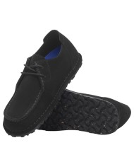 Scarpa Uomo Birkenstock Stringata Utti Lace Pelle Scamosciata Black
