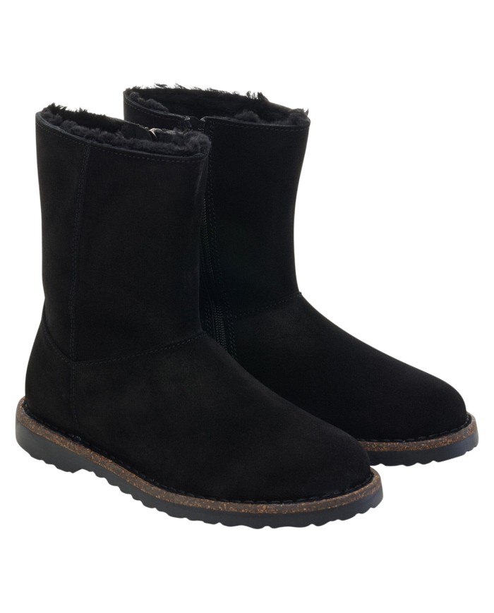 Stivaletto Donna Birkenstock Uppsala Zip Shearling Black