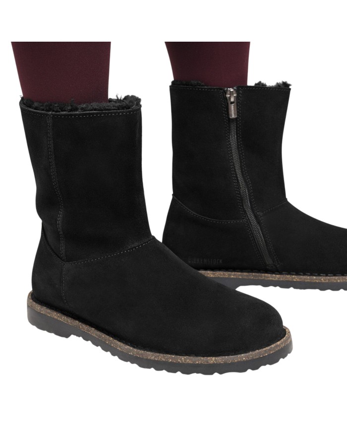 Stivaletto Donna Birkenstock Uppsala Zip Shearling Black