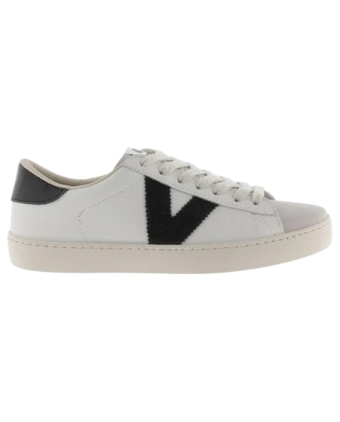 Sneakers Victoria Unisex Uomo Donna Berlin Suede Leather White Black