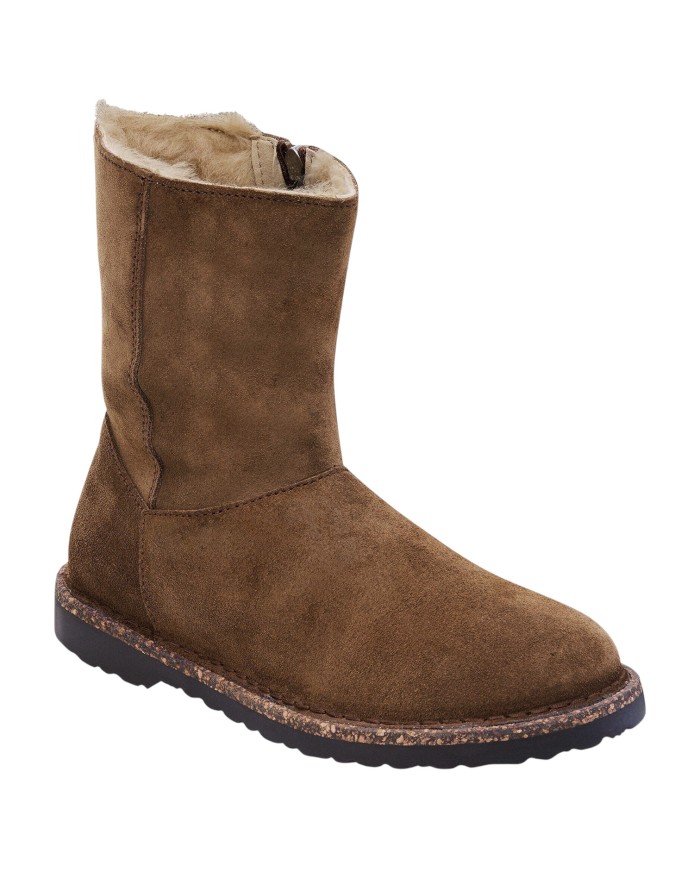 Stivaletto Donna Birkenstock Uppsala Zip Shearling Dark Tea beige