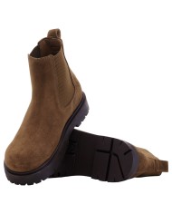 Stivaletto Uomo Birkenstock Highwood Beatles Slip On On Mid Camoscio Naturale Dark Tea