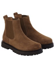 Stivaletto Uomo Birkenstock Highwood Beatles Slip On On Mid Camoscio Naturale Dark Tea