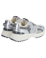Sneaker Donna No Name Carter 2.0 Mesh Metal Leather Dove Silver