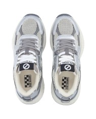 Sneaker Donna No Name Carter 2.0 Mesh Metal Leather Dove Silver