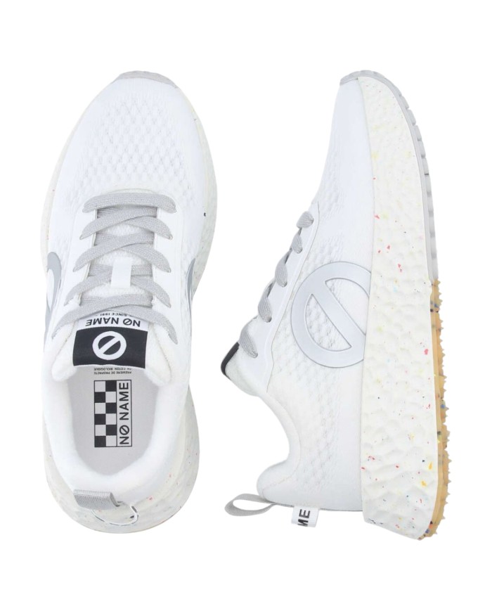 Sneaker Donna No Name Carter Fly Mesh White Silver
