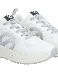 Sneaker Donna No Name Carter Fly Mesh White Silver