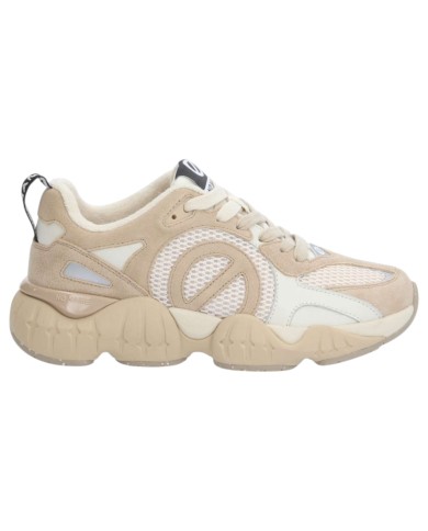 Sneaker Donna No Name Krazee Runner Mesh Suede Amande Dove
